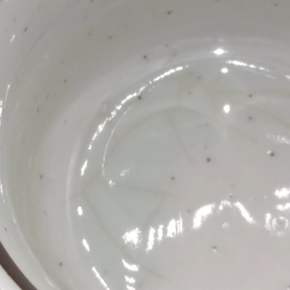 Speckled Glaze Flower Bouquet Coffee Mug 1970s Vintage